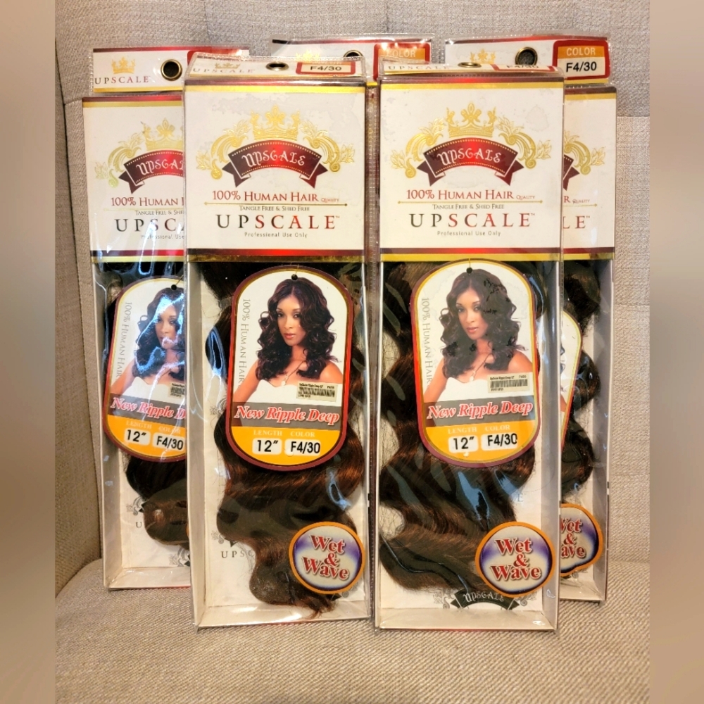 5 Pack Deal-Upscale Ripple Deep 12 Inch 100% Human Hair Extensions